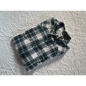 Luck Brand &‎ Co Flannel Western Shirt Men, Size Large. Great/Cream Large Plaid.